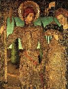 Jaime Huguet Triptych of Saint George (Detail of Saint George and the Princess) oil painting artist